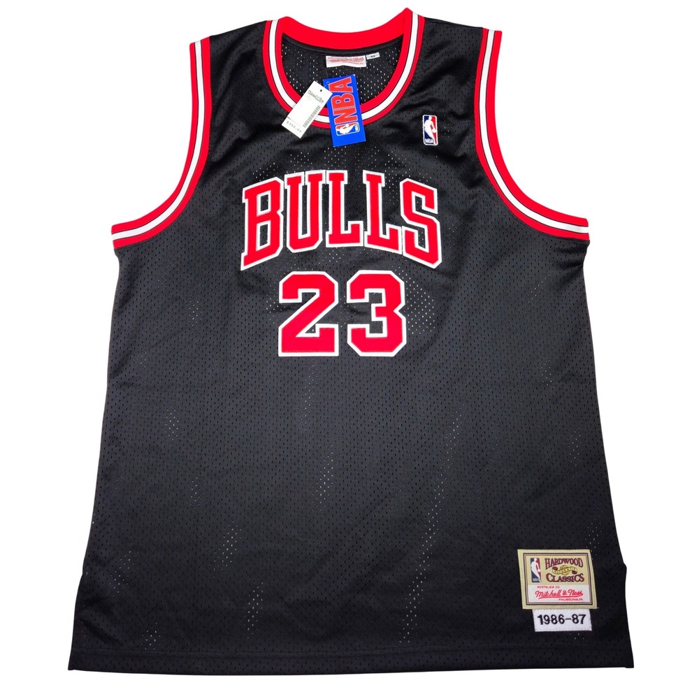 Mitchell & Ness Chicago Bulls Michael Jordan 1986-87 Jersey Black Size 52 XL NBA